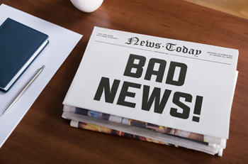 newspaper says bad news